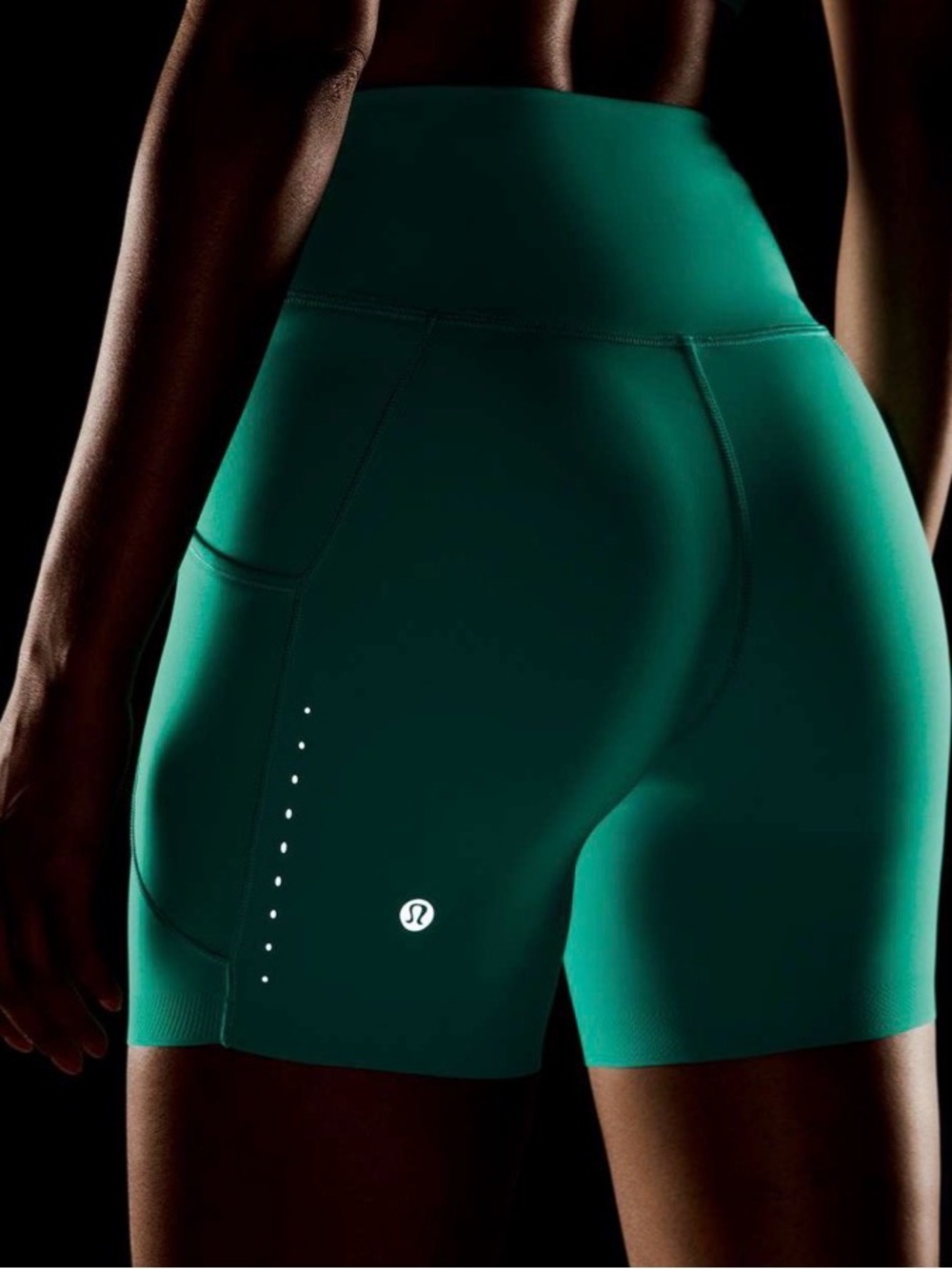 lululemon athletica Fast and Free High-Rise Teal Bike Shorts
